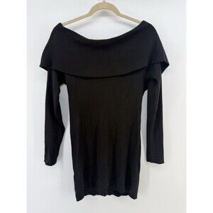 White House Black Market Strapless Mini Dress Size L Cocktail Black off Shoulder